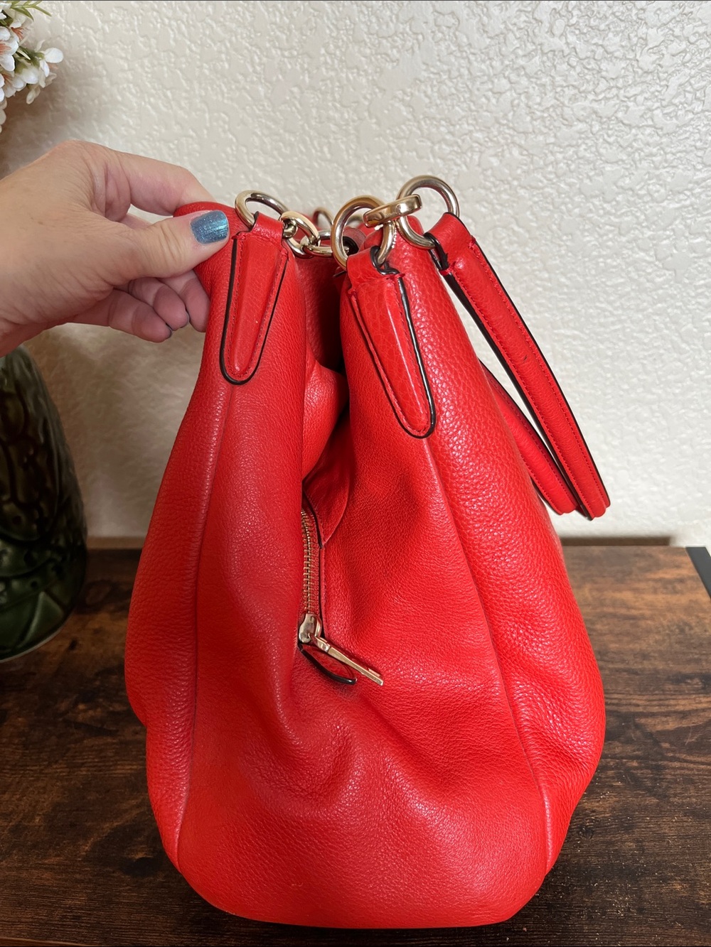 Coach Madison Phoebe Pebbled Leather Shoulder Bag - Picture 4 of 16